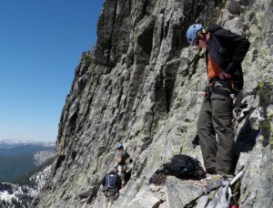 At the base of Chimney Rock